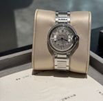 Ballon Bleu De Cartier 33mm White Gold Band Swiss Quartz Movement Watch